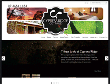 Tablet Screenshot of cypressridgecottages.com.au
